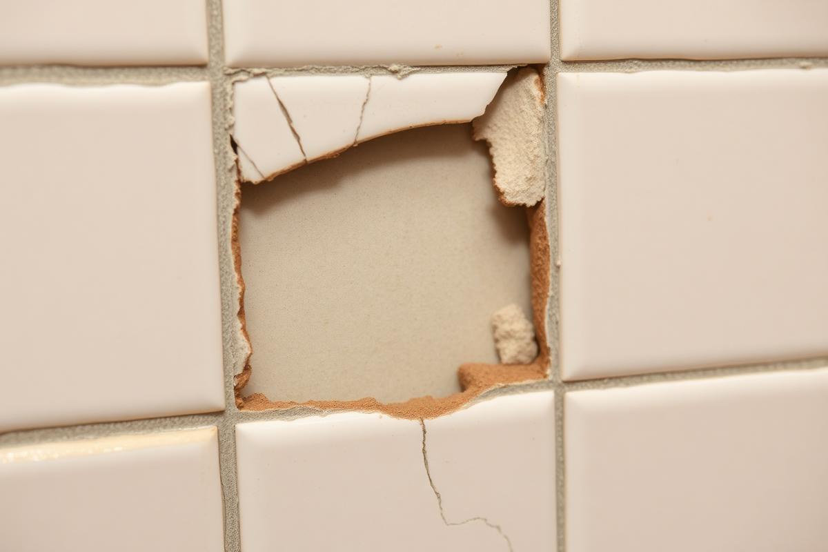 Magic Man — Cracked Tile Restoration before